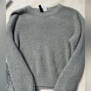 Grey knit sweater